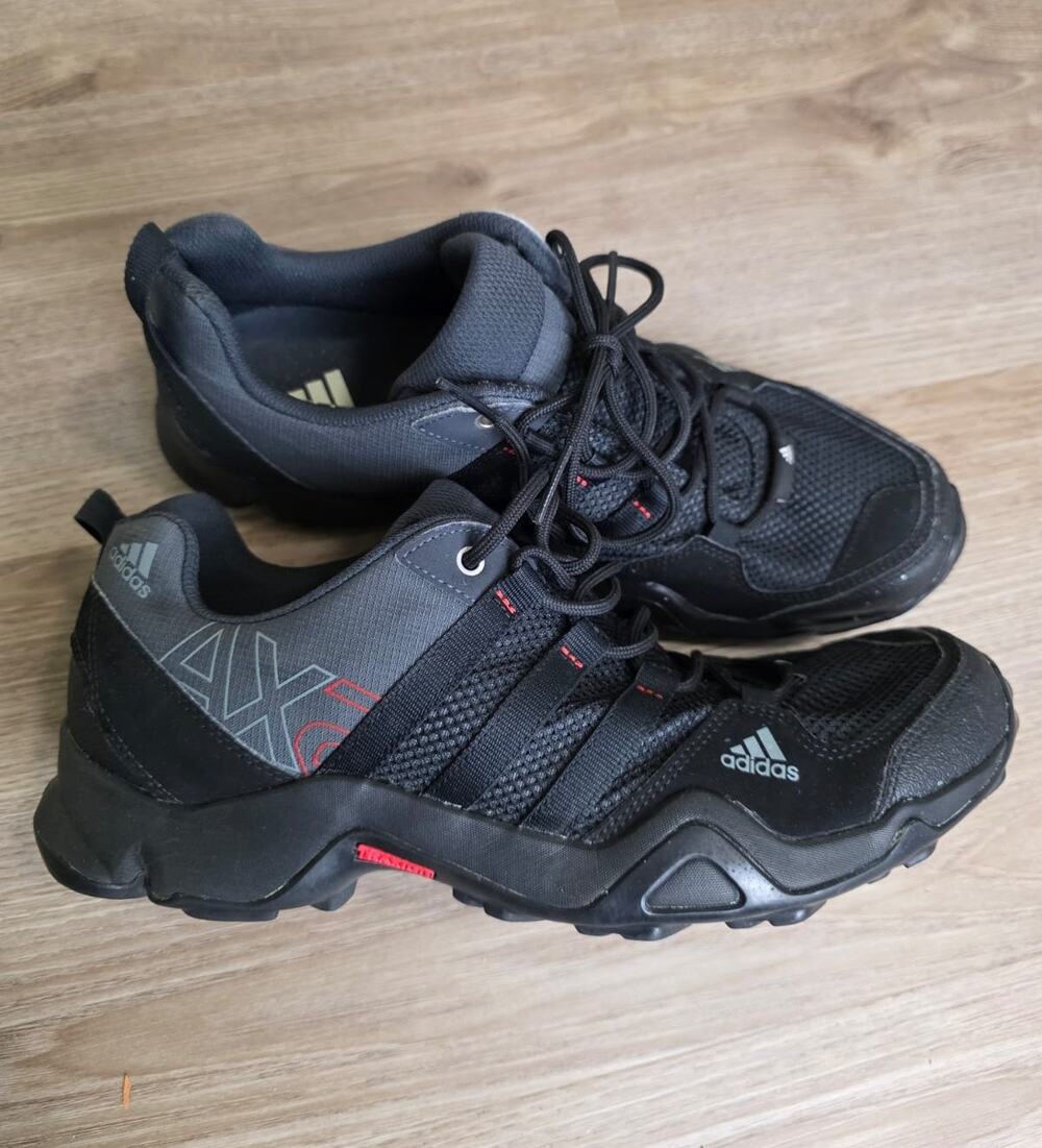 Adidas AX2 TRAXION Men's Hiking Trail Shoes Black Size 10.5 Outdoor Pre-Owned